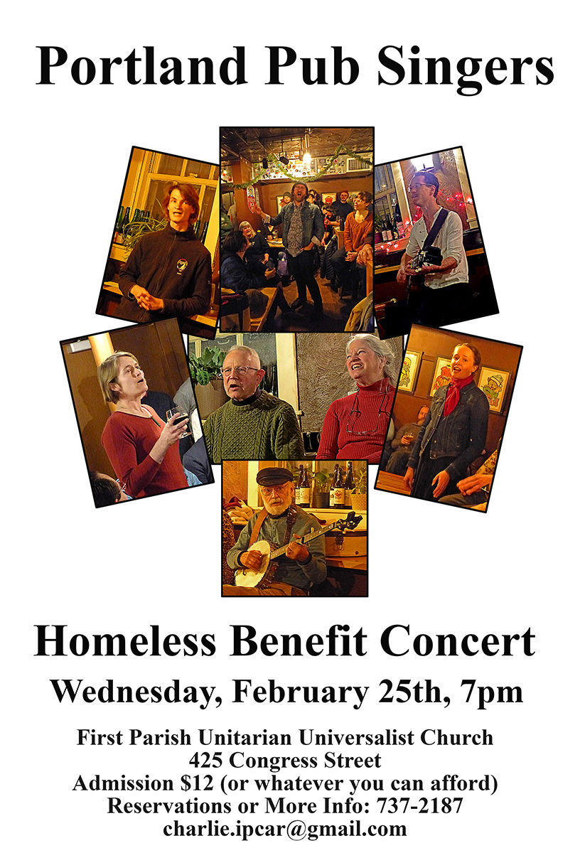 poster for Homeless Benefit Concert February 25, 2026